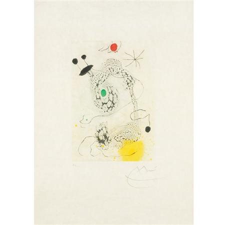 Joan Miro PASSACAILLE Color aquatint,