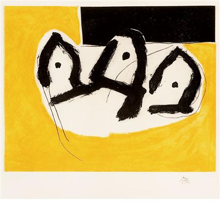 Robert Motherwell SIRENS I Etching 6a1ed