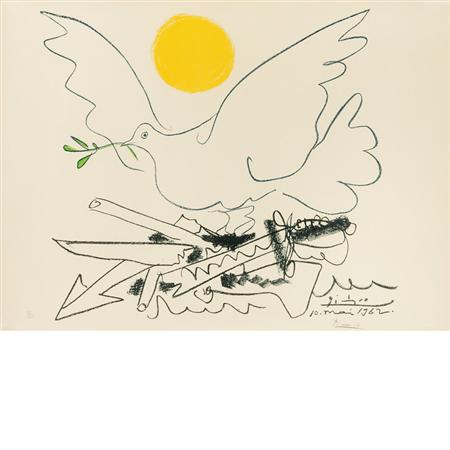 After Pablo Picasso DOVE OF PEACE  Color