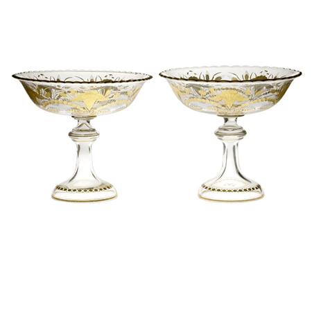 Pair of Continental Gilt and Engraved