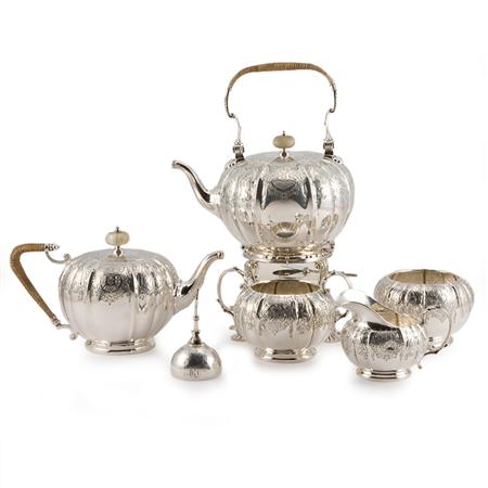 Gorham Sterling Silver Tea Service Together