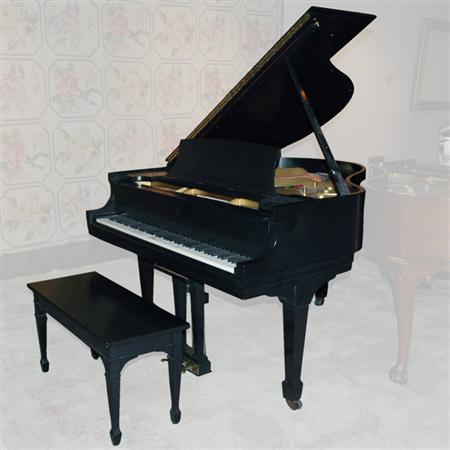 Steinway Sons Ebonized Baby Grand 6a2e0