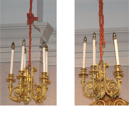 Pair of Empire Style Gilt Metal 6a304
