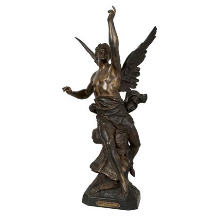 Bronze Figure of a Male Angel La 6a306