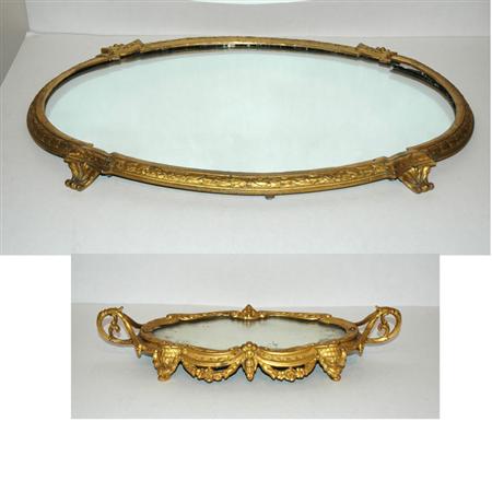 Louis XVI Style Gilt-Bronze Mirrored