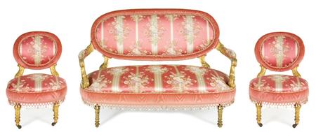 Louis XVI Style Gilt Wood Pink 6a31d