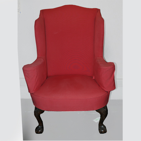 George II Style Mahogany Wing Chair
	