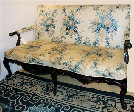 George II Mahogany Settee
	  Estimate:$2,500-$3,500