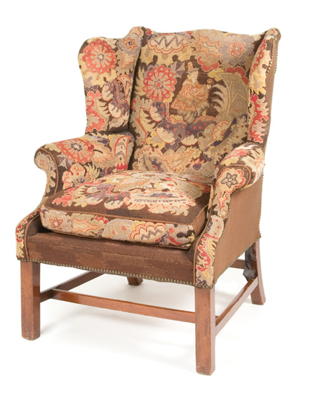 George III Mahogany Wing Chair
	