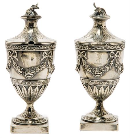 Pair of George III Silver Urns  69fb6