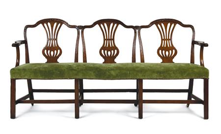 George III Mahogany Triple Chair 69fd7