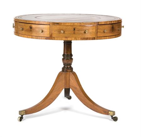 George III Rosewood Drum Table  69fd8