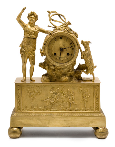 Charles X Gilt Bronze Mantel Clock  69fde