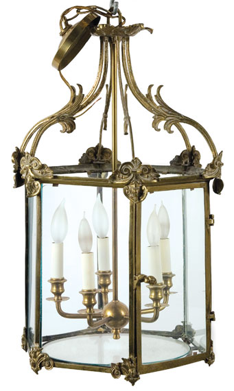 William IV Brass Hanging Lantern  69feb