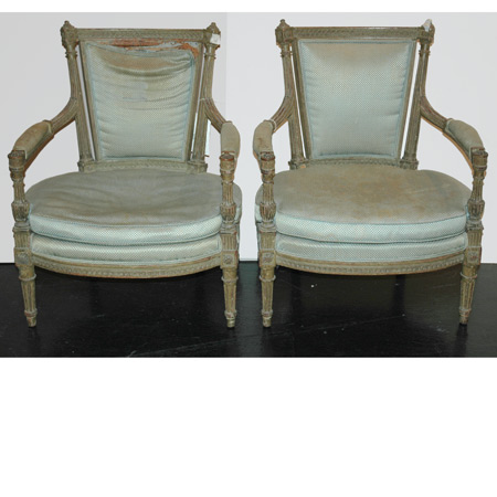 Pair of Louis XVI Style Painted 6a025