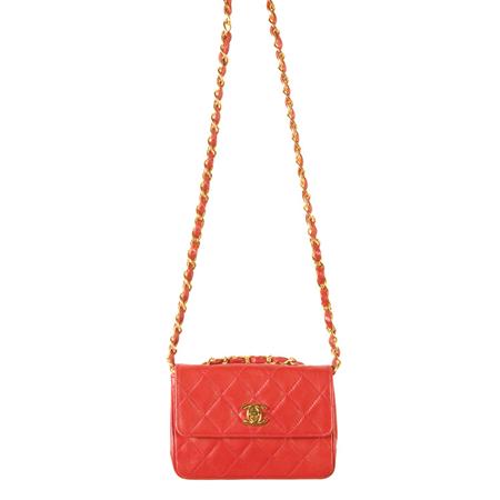 Chanel Red Quilted Napa Mini 2 55 6a52c