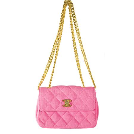 Bright Pink Jersey Quilted Mini