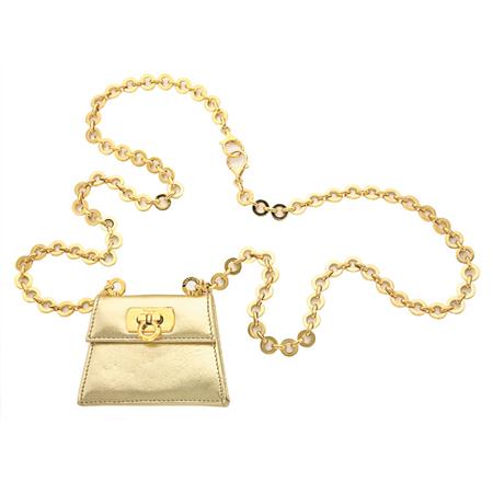 Ferragamo Mini Purse Pendant  6a540