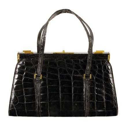 Black Alligator Handbag Estimate 600 900 6a54d