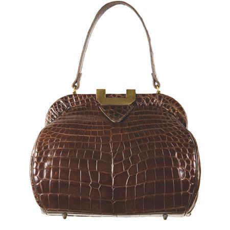 Brown Alligator Handbag Estimate 600 900 6a54e