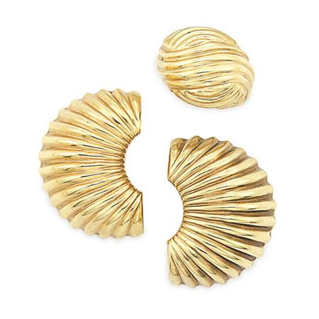 14 Kt. Gold Shrimp Earrings and