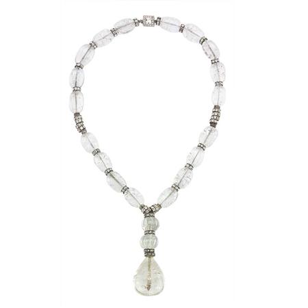 Bubble Glass Necklace with Pendant  6a593