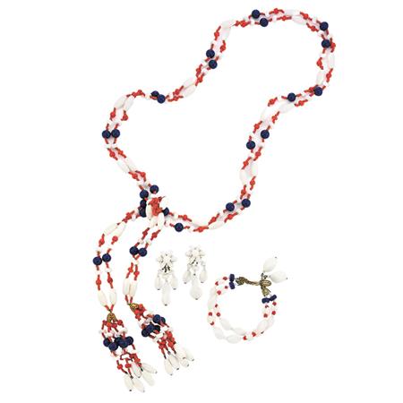 Miriam Haskell Red White and Blue 6a59e