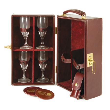 Portable Leather Champagne/Wine