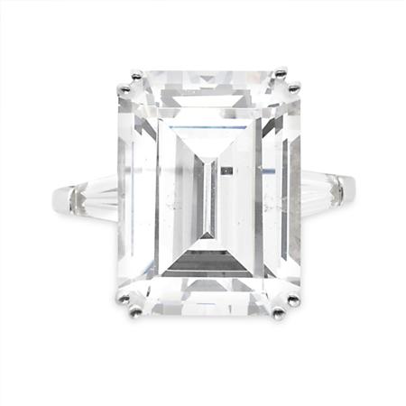 Simulated Diamond and Platinum Tone 6a5d1