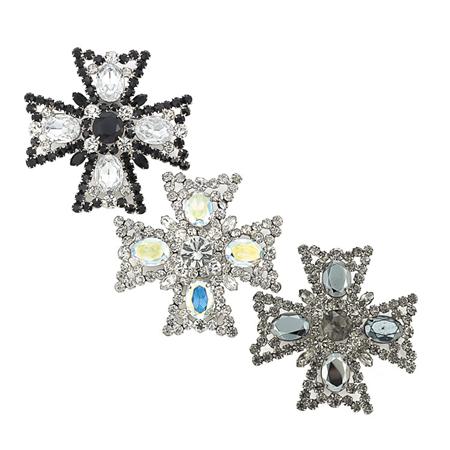 Group of Three Maltese Cross Brooches
	