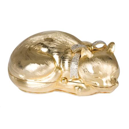 Judith Leiber Napping Cat Minaudiere  6a609