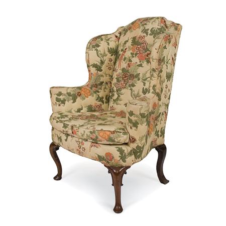 George II Walnut Wing Chair  6a671