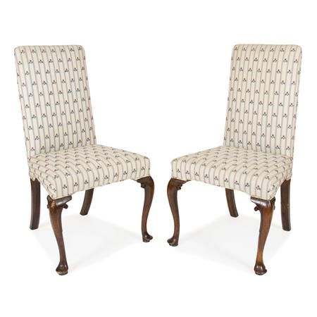 Pair of George II Walnut Side Chairs  6a679
