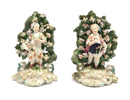 Pair of English Porcelain Bocage 6a698