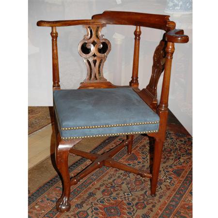 George II Mahogany Corner Chair
	