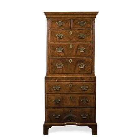 George II Walnut Diminutive Chest