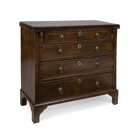 George II Walnut Bachelor's Chest