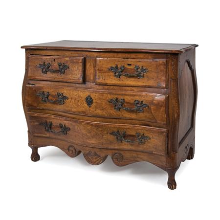 Continental Rococo Fruitwood Commode  6a6a2