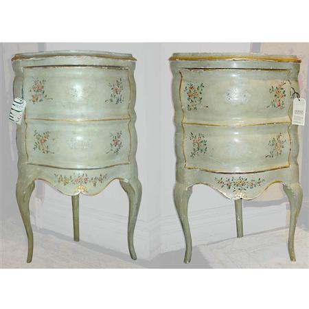 Pair of Italian Rococo Style Painted