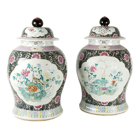 Pair of Chinese Famille Rose Glazed 6a6ee