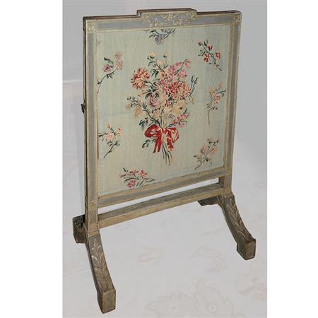 Louis XVI Style Painted Wood Fire