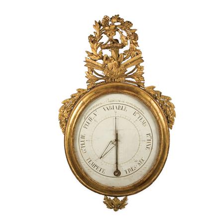 Louis XVI Gilt Wood Barometer  6a71c