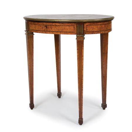 Louis XVI Brass Inlaid Mahogany