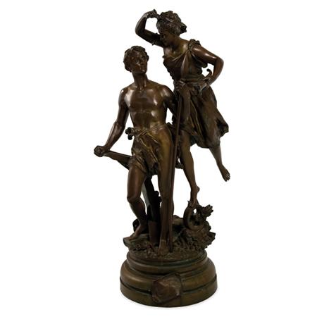 Bronze Allegorical Figural Group