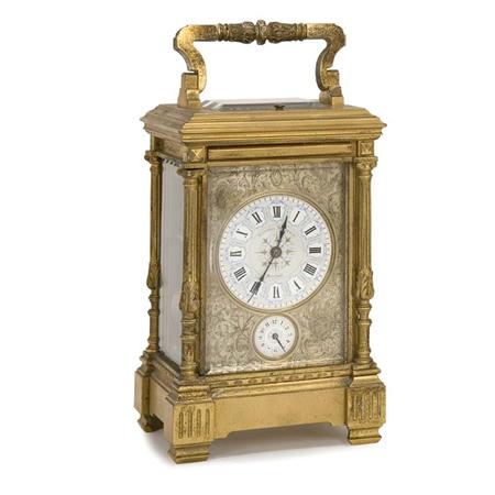 Gilt-Bronze Carriage Clock
	  Estimate:$300-$500