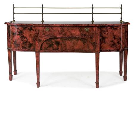 George III Style Faux Rouge Marble 6a356