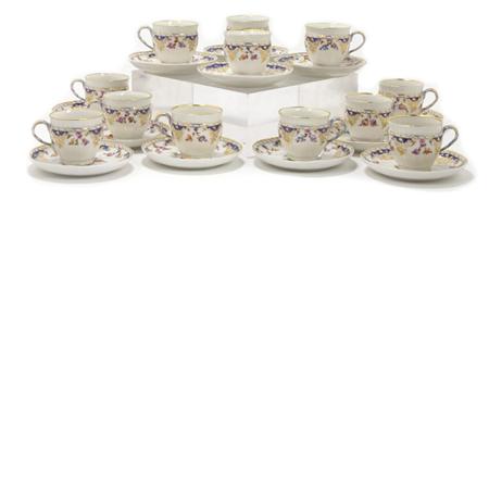 Set of Twelve KPM Gilt Decorated