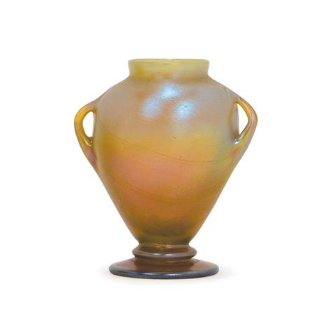 Tiffany Favrile Glass Two Handled 6a393