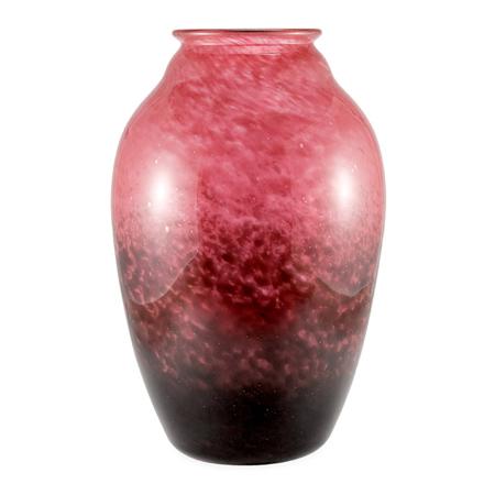 Schneider Art Glass Vase, 20th century
	