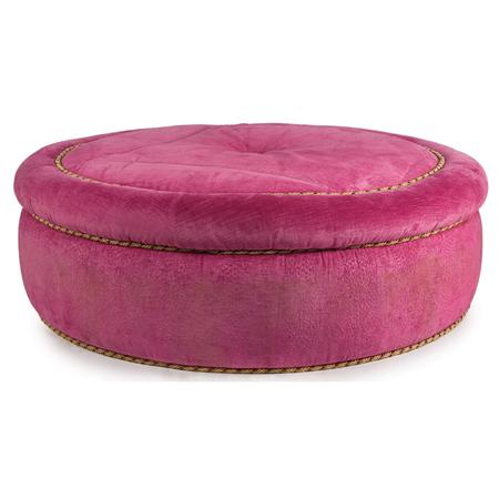 Jamie Drake Circular Ottoman
	